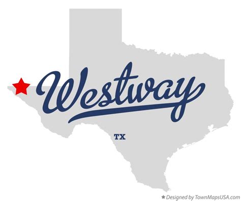 Map of Westway, TX, Texas