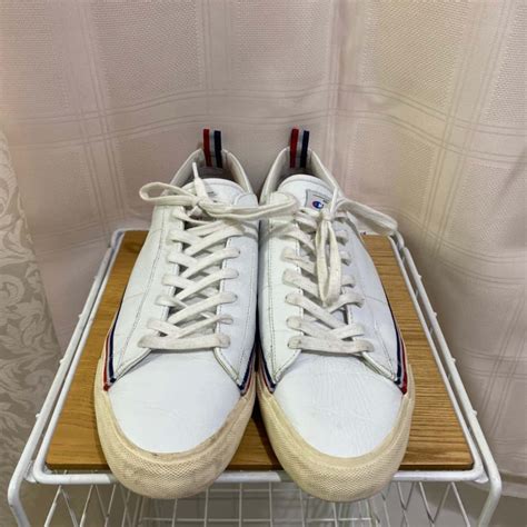 Champion Mens Leather Sneakers Size 10/11 White (s)