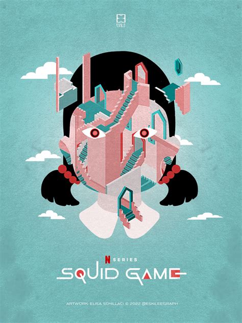 Squid Game Poster Art, Elisa Schillaci | Squid games, Poster art, Art zine