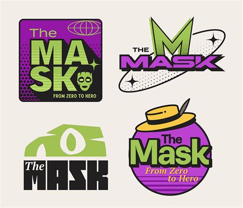 Alternate logos for the movie "The Mask" by Leo B. on Dribbble