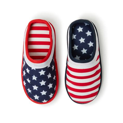 Dearfoams - Dearfoams Kids Kids Stars and Stripes Clog slippers - Walmart.com - Walmart.com