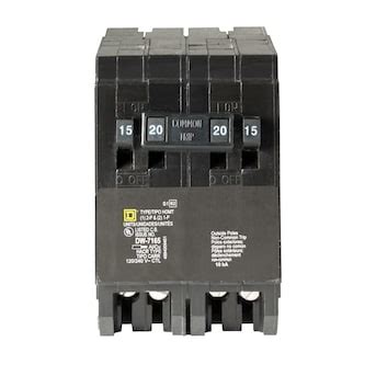 Square D Homeline 15-amp/20-amp 4-Pole Quad Circuit Breaker in the Circuit Breakers department ...