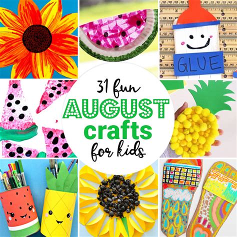 Kindergarten Worksheets and Games: 31 August Crafts for Kids