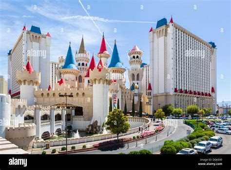 Excalibur hotel and casino, Las Vegas Boulevard South ( The Strip Stock Photo: 61893664 - Alamy