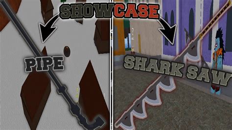 Shark Saw & Pipe Showcase | Blox Fruits Roblox - YouTube