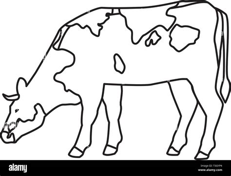 cow icon cartoon black and white Stock Vector Image & Art - Alamy