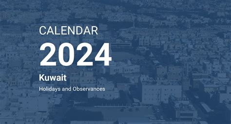 Year 2024 Calendar – Kuwait