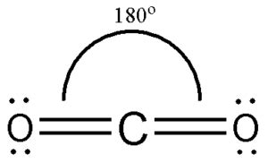 Explain the structure of carbon dioxide.