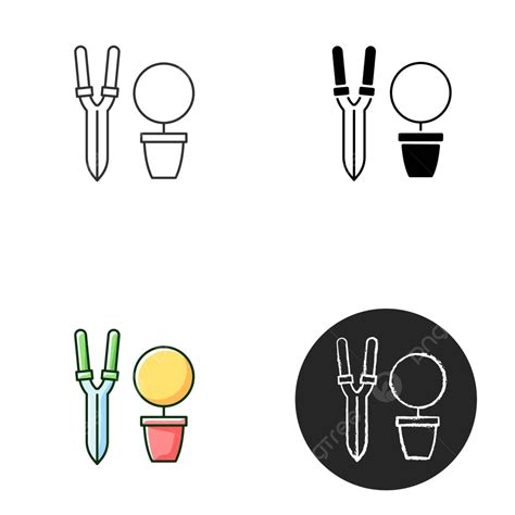 Pruning Shears Icon Thin Color Symbol Vector, Thin, Color, Symbol PNG and Vector with ...