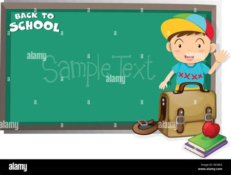 Border design with back to school theme illustration Stock Vector Image & Art - Alamy