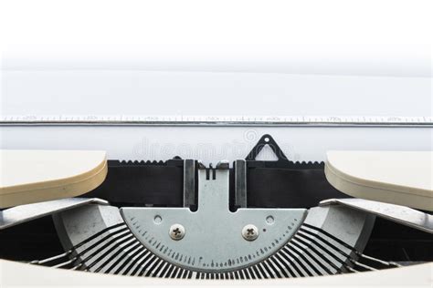 Old typewriter with paper stock image. Image of black - 51284753