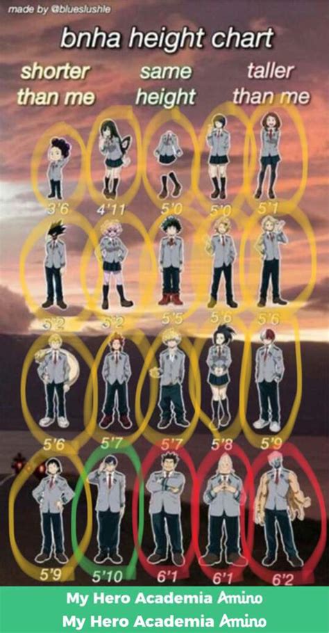 Mha Height Chart : Rumi Usagiyama | Hicorisico