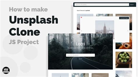 Javascript Project - How to make unsplash clone | Unsplash API [ With ...