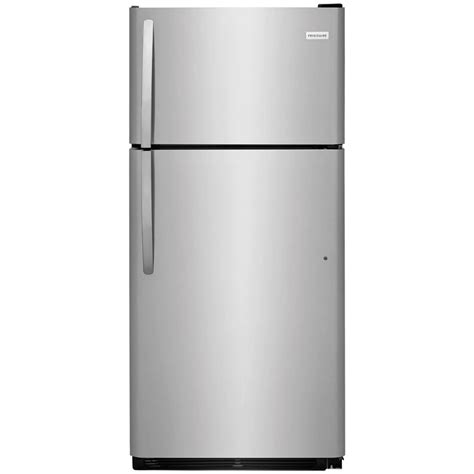 Frigidaire 18 Cu. Ft. 30" Wide Top Freezer Refrigerator in Stainless Steel | NFM | Top freezer ...