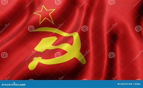 Soviet Union Flag Waving in a Looping Motion Stock Footage - Video of ...