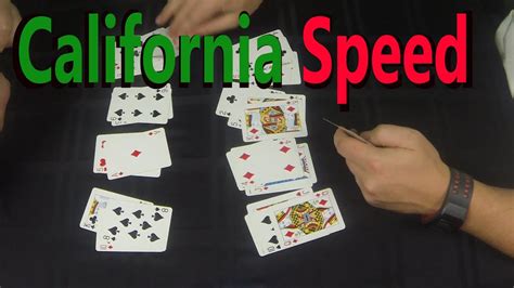 How to play California Speed - Card Game - YouTube