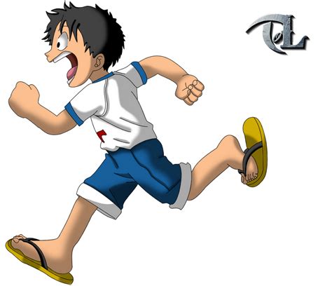 Young luffy Running ! by ToL82 on DeviantArt