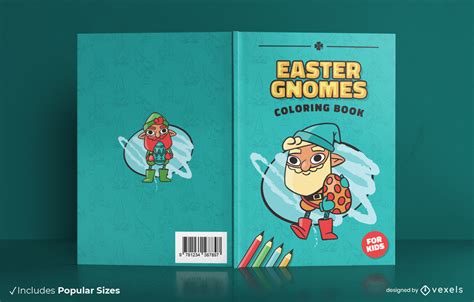 Easter Gnomes Book Cover Design Vector Download