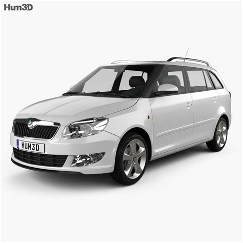 Skoda Fabia Combi Greenline 2014 3D model - Vehicles on Hum3D