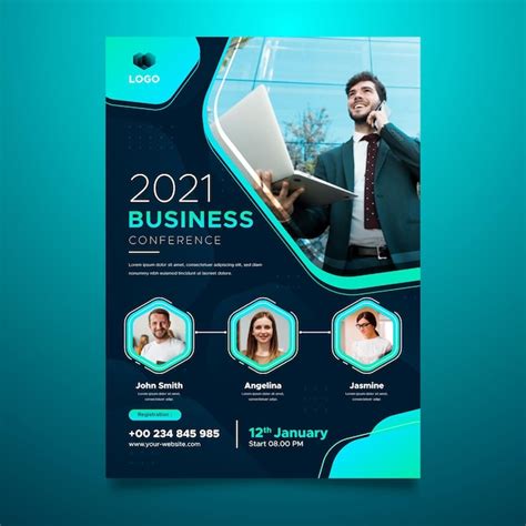 Free Vector | Webinar flyers template