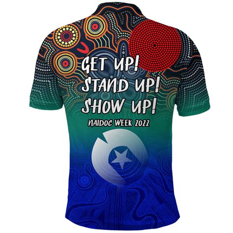 NAIDOC Week 2022 Torres Strait Islander With Aboriginal - Dot Painting Art Polo Shirt - YourGearsNow