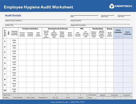 Hand Hygiene Audit Tool