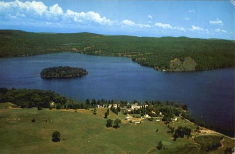 Aerial View Of Lake Bomoseen Rutland, VT