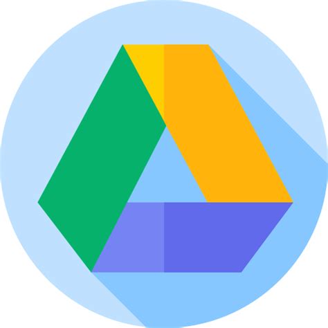Google drive Flat Circular Flat icon