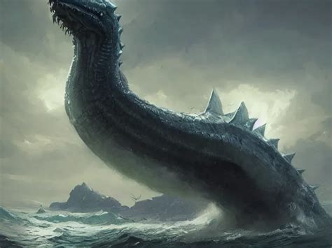 epic leviathan sea monster, concept art by Greg | Stable Diffusion