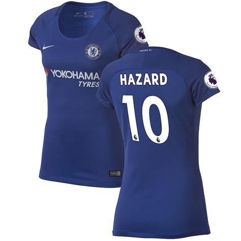 Eden Hazard Chelsea Nike Women's 2017/18 Home Replica Jersey - Blue