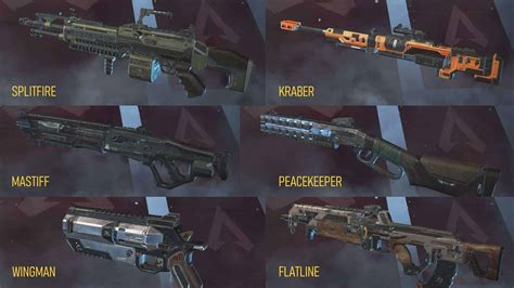 Best Guns in Apex Legends: Peacekeeper, Flatline, Splitfire, Wingman and Triple Take - All ...