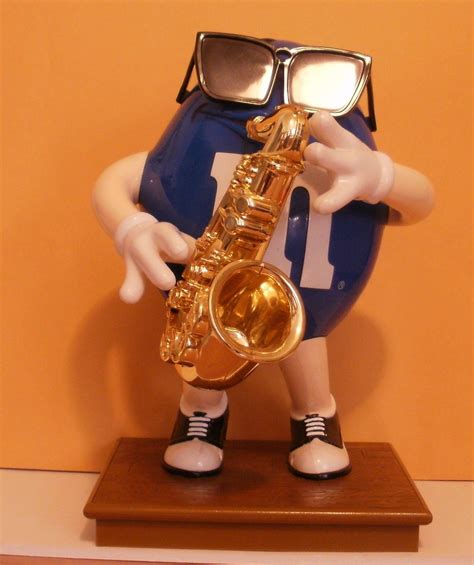 Original M&M's Candy Dispenser-Blues Cafe Saxophone- Limited Edition Collectible | Blue cafe ...