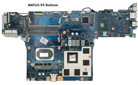 Top view of the motherboard of Acer Nitro 5 an515-55-554h — Acer Community