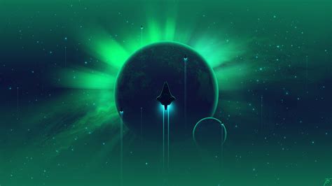 Wallpaper ID: 153296 / JoeyJazz, spaceship, space art free download