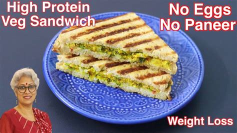 High Protein Veg Sandwich Recipe – Healthy Sandwich For Weight Loss – Sattu Sandwich Recipe ...