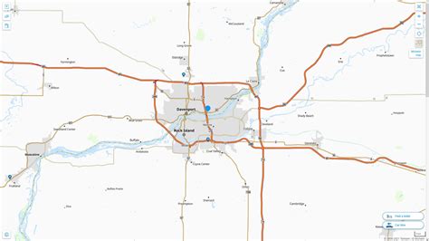 Bettendorf, Iowa Map