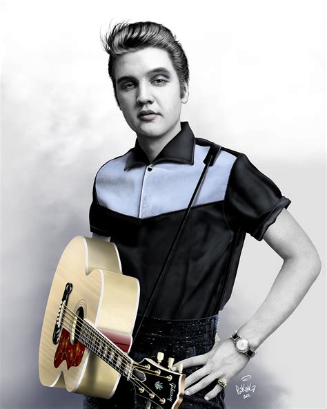 Elvis Presley Hound Dog – Paul King Artwerks