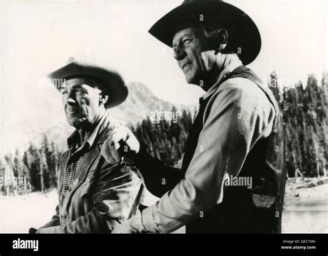 American actors Randolph Scott and Joel McCrea in the movie Ride the ...