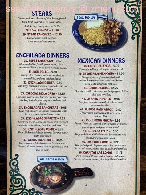 Menu at El Rey Mexican Grill And Bar, Brewton