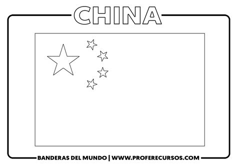 Bandera de china para colorear