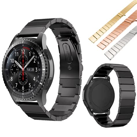 high quality bands For Samsung Gear S3 Frontier Watch bands Stainless Steel Watch Band Strap ...