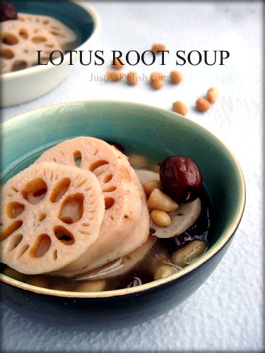 Lotus Root Soup with Peanuts & Red Dates