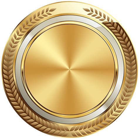 Gold Seal Badge Template Transparent Image | Gallery Yopriceville - High-Quality Images and ...