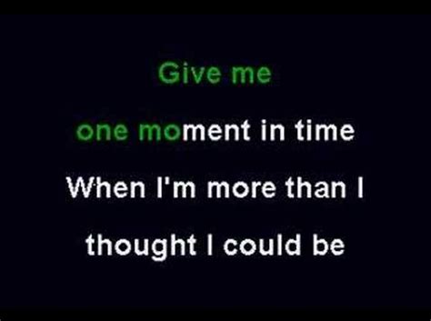 Lyrics one moment in time - hopdeweare