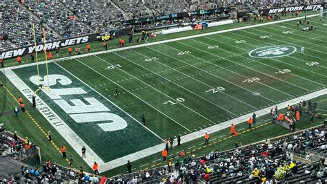 Jets End Zones In Rough Shape Vs. Patriots At MetLife Stadium