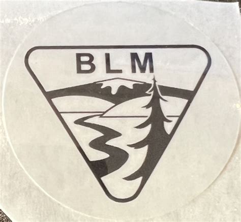 Bureau of Land Management (Simple Logo) Sticker - 1.75" CLEAR - Western ...