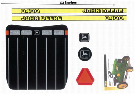 Decal John Deere 8400 Pedal Tractor - DPJ2840 - Midwest Decals & Farm Toys