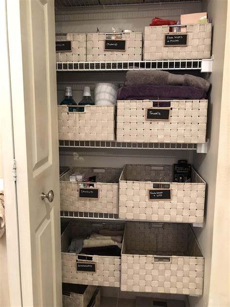 Finally found the right storage bins for my bathroom closet! : r/konmari