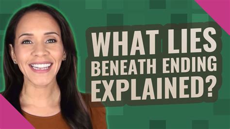 What lies beneath ending explained? - YouTube