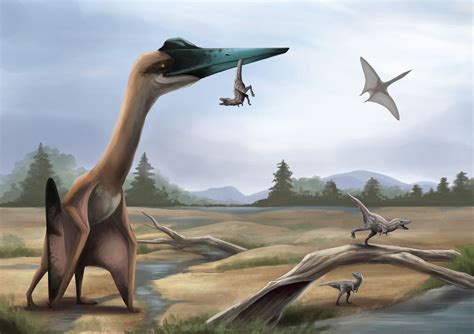 Quetzalcoatlus northropi | Prehistoric animals, Prehistoric ...